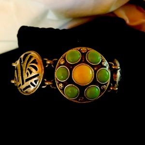 Artistic Silver and Turquoise Bracelet🌸